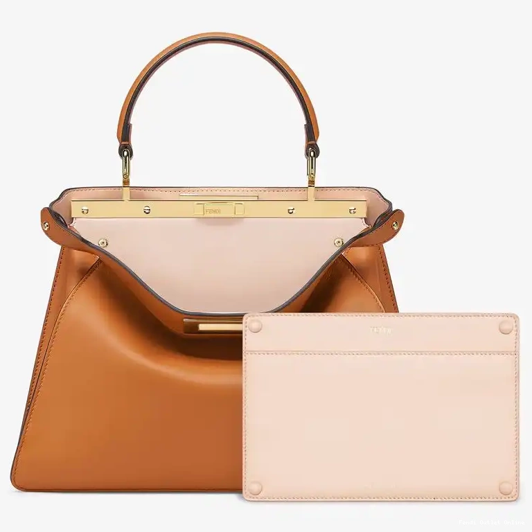 Cheap Bag ISeeU Nappa Medium In Brown Peekaboo Laether Fendi 0419